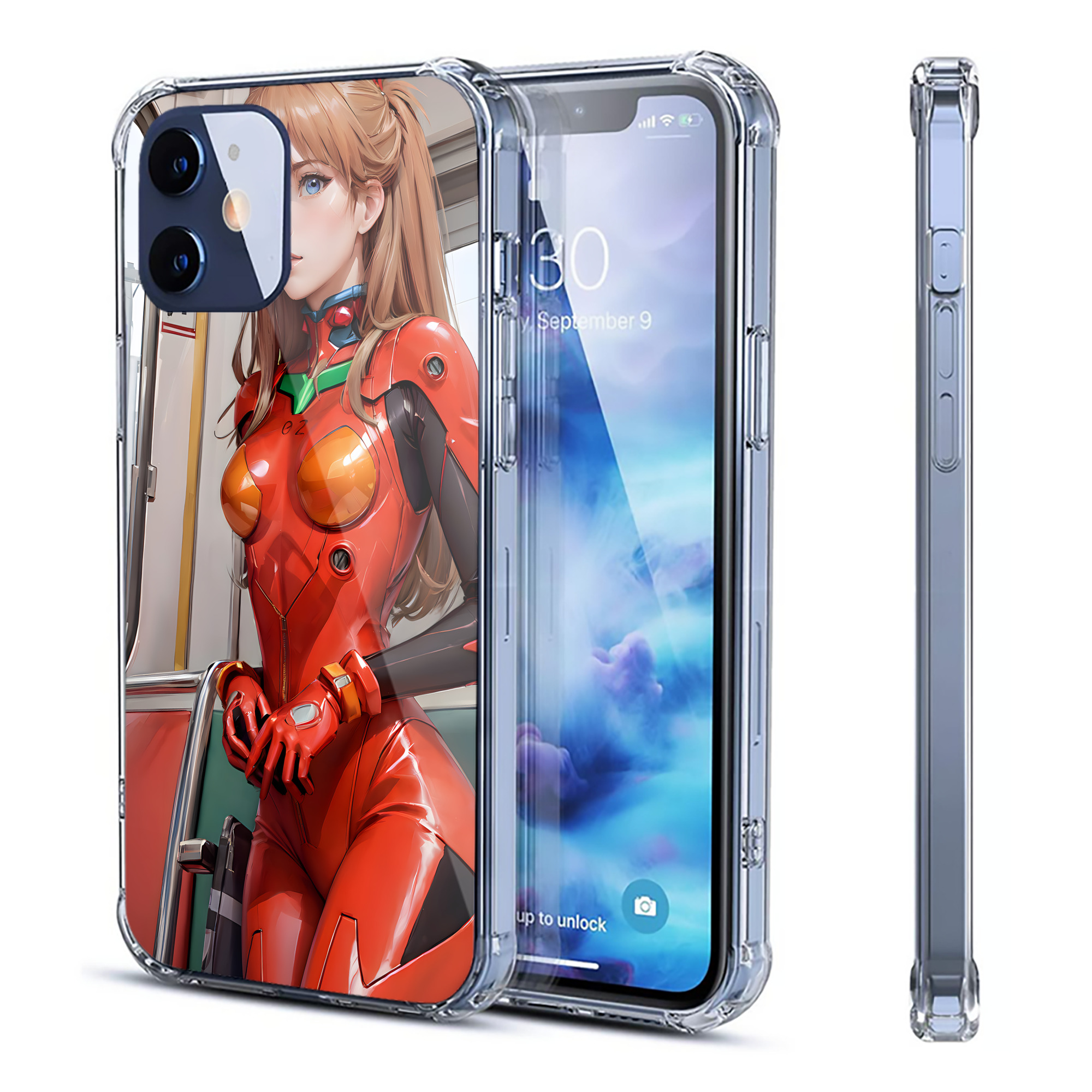 （画像用） EVA 新世紀エヴァンゲリオン 【iPhone 12シリーズ対応】透明スマホケース（クリアソフトケース）